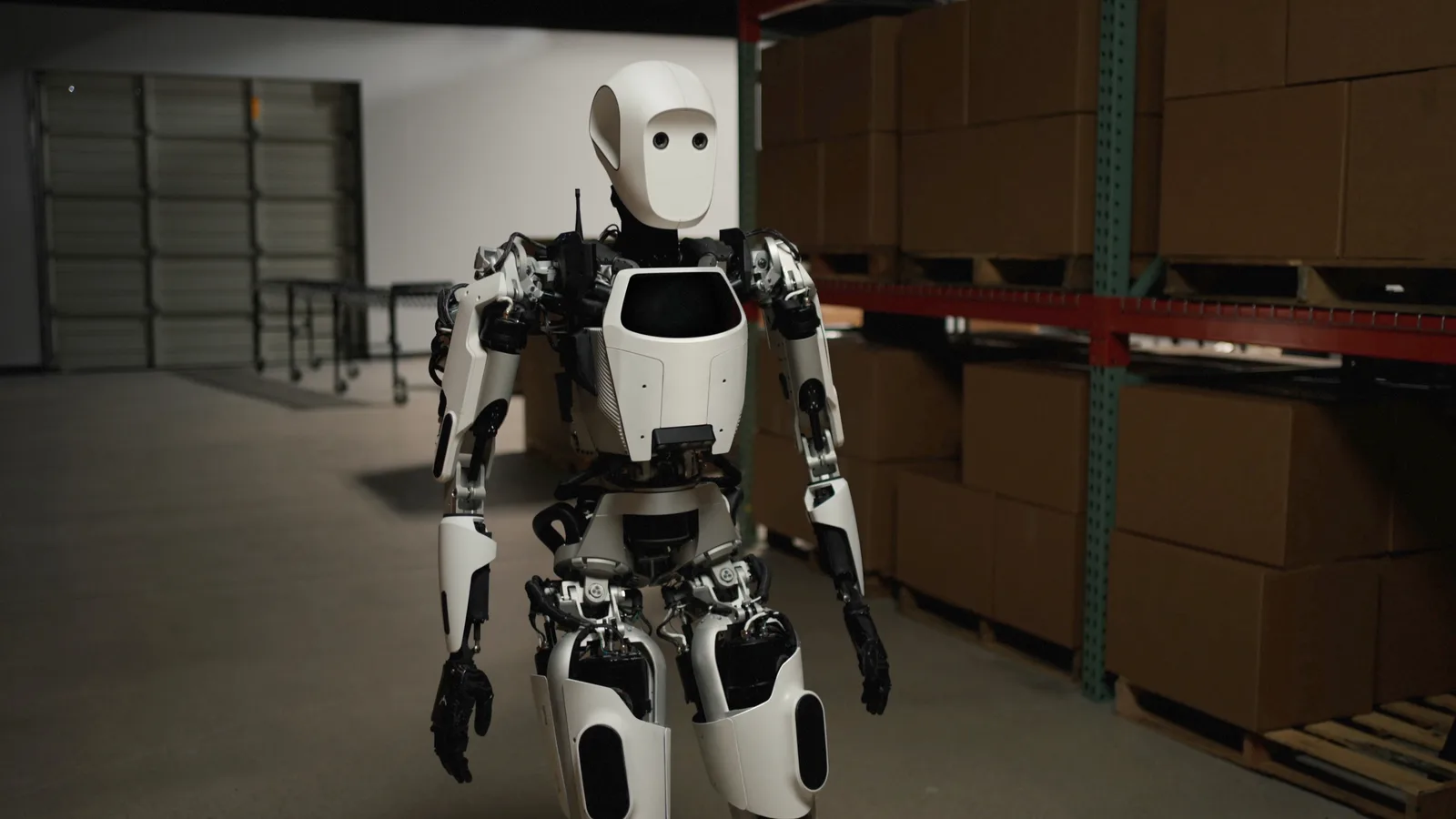 Apollo humanoid robot working in a warehouse