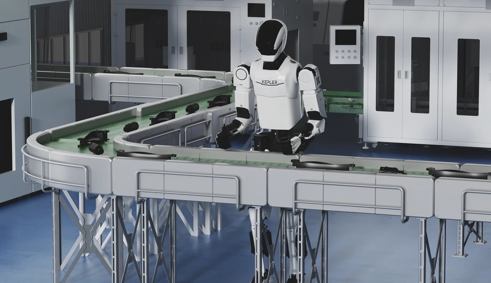 Kepler K2 humanoid working on a factory line