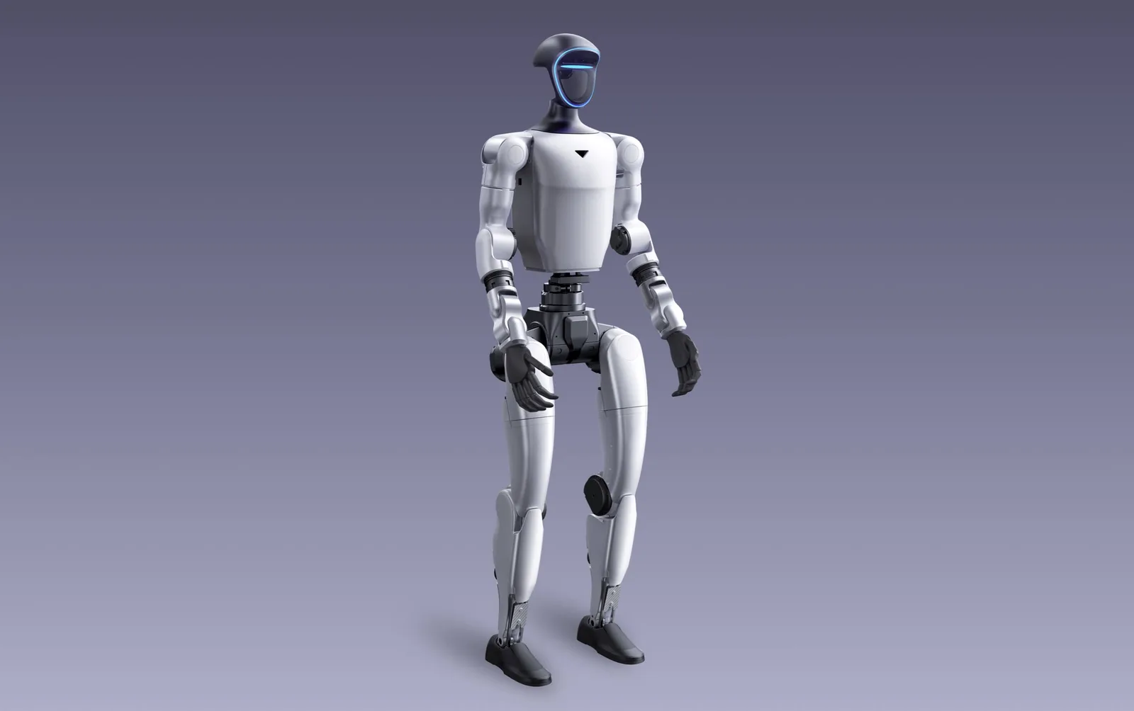 Unitree G1 humanoid robot standing, front view